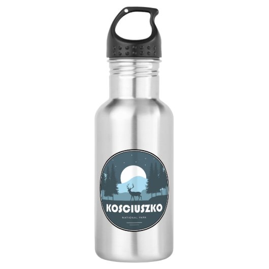 Herten van het Kosciuszko Nationaal Park Waterfles (Voorkant)