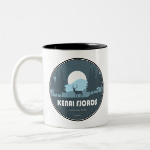 Herten van Kenai Fjords National Park Tweekleurige Koffiemok