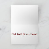 "Herten van Whitetail Woods" Wens U Beterschap Kaa Kaart (Binnen)