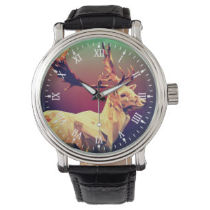 Herten veelhoek ontwerp horloge