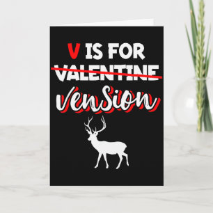 Herten Vension Vlees _ Valentijnsdag Jager Jagen  Kaart