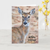  Herten Verjaardag Kaart Pun en Goede Wensen (Gele Bloem)
