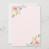 Herten Verjaardag Uitnodiging Floral Woodland Deer (Achterkant)