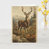  herten verjaardag Wenskaart Kaart (Gele Bloem)