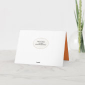 Herten verkleed als jager in raam en bossen kaart (Achterkant)