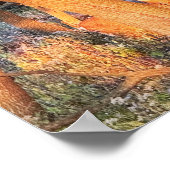 Herten verstopt in bomen Poster (Hoek)