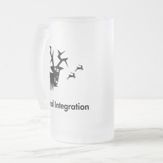 Herten verticale integratie matglas bierpul (Voorkant links)