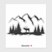 Herten vinyl Sticker. Sticker (Vel)