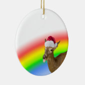 Herten voor de feestdagen keramisch ornament (Rechts)