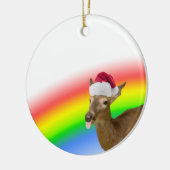 Herten voor de feestdagen keramisch ornament (Links)