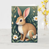 Herten Vriend Bloemstuk Kaart (Gele Bloem)