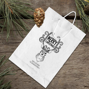 herten vrolijk kerstfeest, grote familie rubberstempel