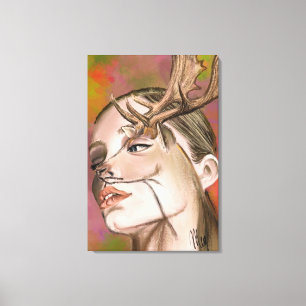 Herten Vrouw Canvas Print