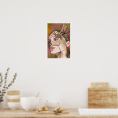 Herten Vrouw Poster (Keuken)