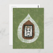 Herten wachten op je om Briefkaart te verlaten (Voorkant / Achterkant)