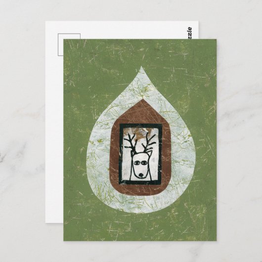 Herten wachten op je om Briefkaart te verlaten (Voorkant / Achterkant)