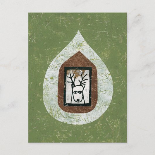 Herten wachten op je om Briefkaart te verlaten (Voorkant)