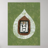 Herten wachten op je om Poster Wall Art te verlate (Voorkant)