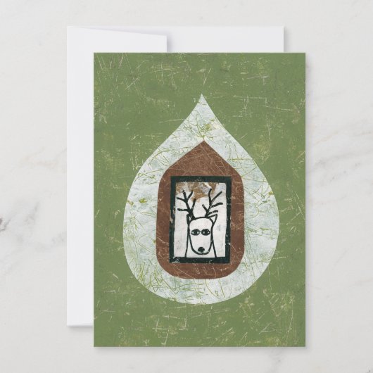 Herten wachten op je om Wenskaart te verlaten Kaart (Voorkant)