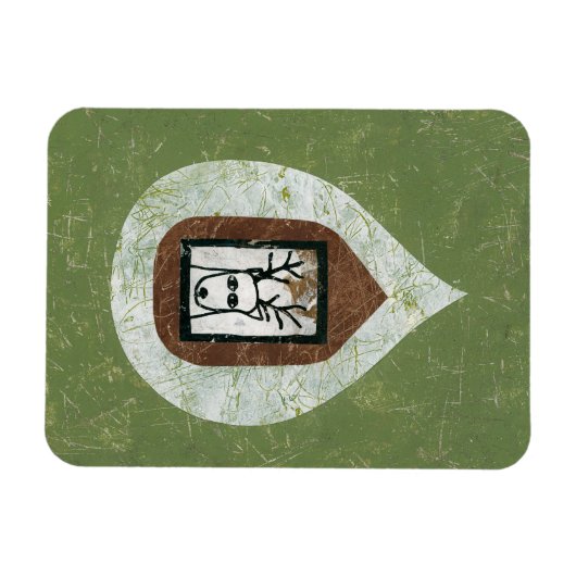 Herten wachten op u om koelkastmagneet te verlaten magneet (Horizontaal)