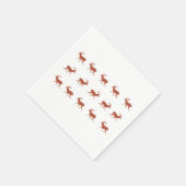 Herten Wandelen Festief Patroon  Servet (Hoek)