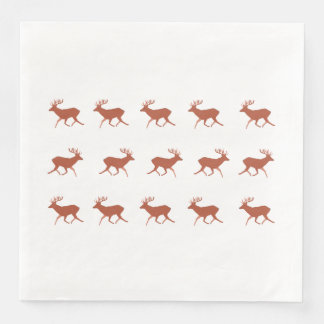 Herten Wandelen Festief Patroon Servet