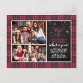 Herten wat een jaar | Kerstvakantie 2020 Foto Feestdagenkaart (Voorkant)