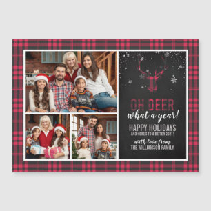Herten wat een jaar!   Red Buffalo Plaid Christmas