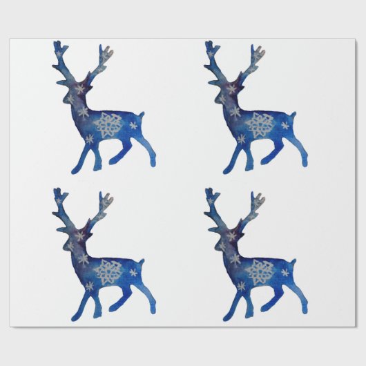 Herten Waterverf Mandala Vakantie inpakpapier (Vlak)