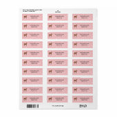 Herten Wilderness Illustratie Retouradres Etiket (Full Sheet)
