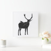 Herten Wildlife Antlers Deer Vierkante Klok (Huis)