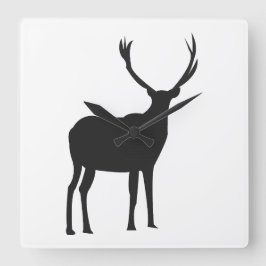 Herten Wildlife Antlers Deer Vierkante Klok