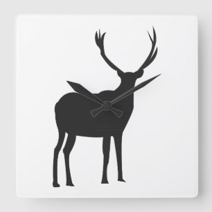 Herten Wildlife Antlers Deer Vierkante Klok