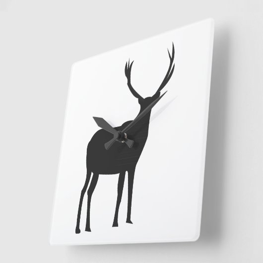 Herten Wildlife Antlers Deer Vierkante Klok (Hoek)