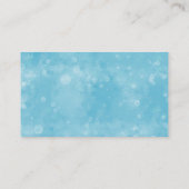 Herten Winter Baby shower Blauwe Luier Raffle Tick Informatiekaartje (Achterkant)