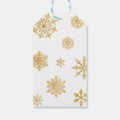 Herten Winter Baby shower Dank u Cadeaulabel (Achterkant)