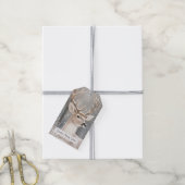 Herten Winter Sneeuw Kerstmis Cadeaulabel (Met Touw)