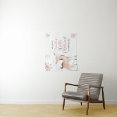 Herten Winter Sneeuwvlokken ONEderland Welkom Bord Wandkleed (In situ)