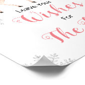 Herten Winter Sneeuwvlokken ONEderland Wensen voor Poster (Hoek)