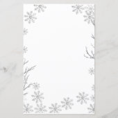 Herten Winter Sneeuwvlokken Vind het Gastenspel (Achterkant)