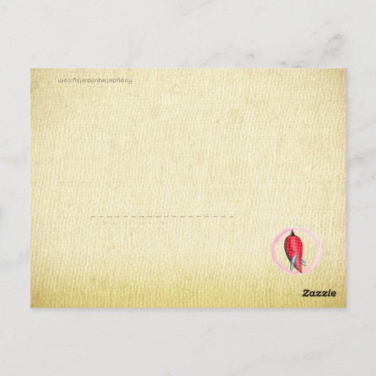 Herten winter whimisch Rupydetequila Kunst Briefkaart (Achterkant)