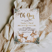 Herten Winter Wonderland Baby Shower Kaart