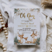 Herten Winter Wonderland Baby Shower Kaart