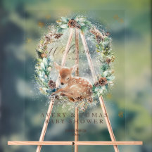 Herten Winter Woodland Koud Buiten Baby shower