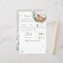 Herten Winter Woodland Koud Buiten Baby shower Gam