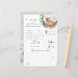 Herten Winter Woodland Koud Buiten Baby shower Gam