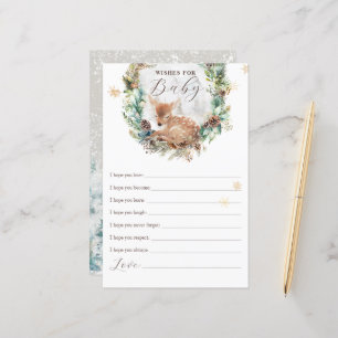 Herten Winter Woodland Wishes Baby shower Game