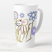 Herten winterliefhebber latte mok (Rechterhoek)