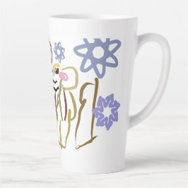 Herten winterliefhebber latte mok