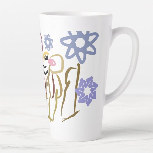 Herten winterliefhebber latte mok (Rechts)